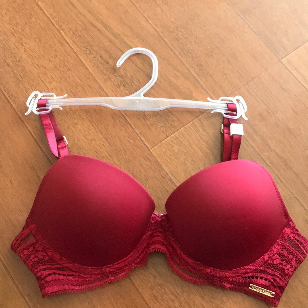 Red Calvin Klein Bra 32B
